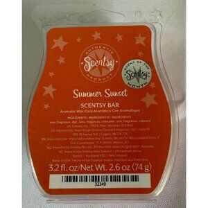 Scentsy Summer Sunset Scent 2.6oz Wax Bar NEW